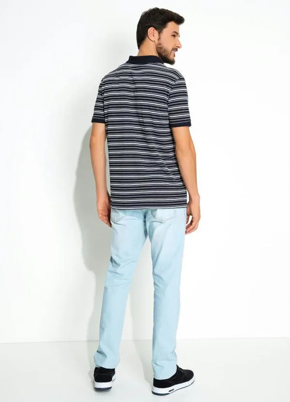 Cia Gota - Camisa Polo Listras Maquinetada Cia Gota 4