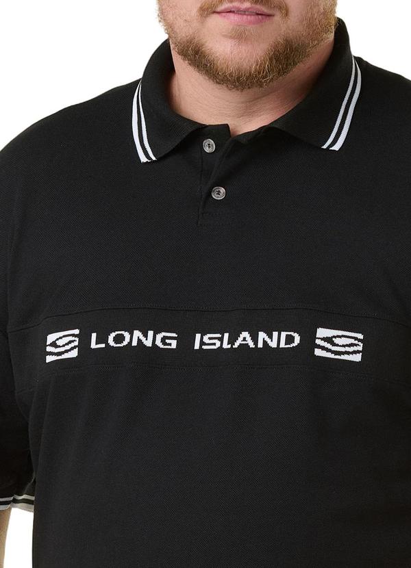 Long Insland - Camisa Polo Long Island Preto 3