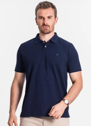 Diametro - Camisa Polo Masculina Azul - DIAMETRO