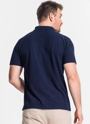 Diametro - Camisa Polo Masculina Azul - DIAMETRO