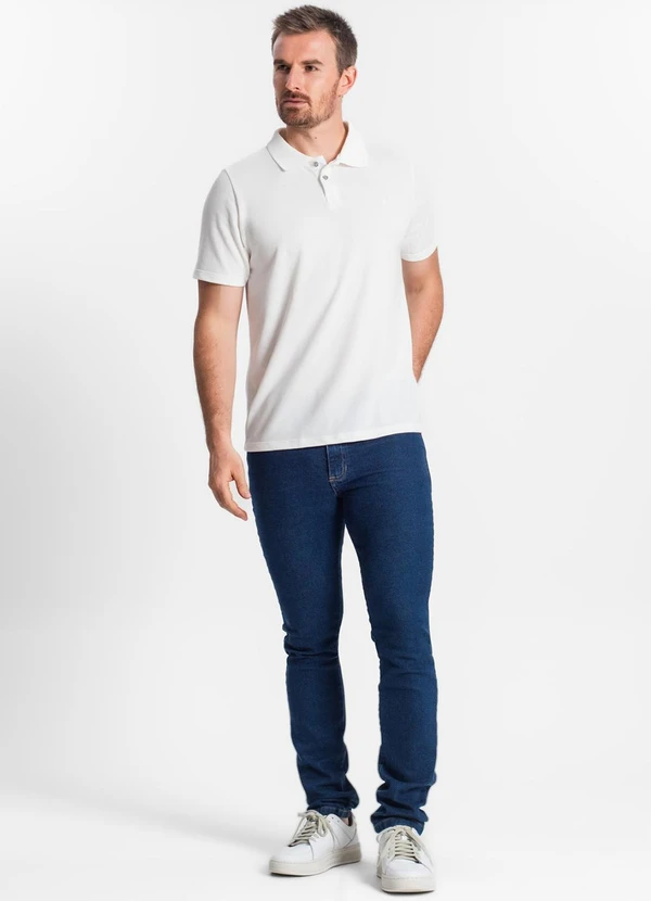 Diametro - Camisa Polo Masculina Bege 3