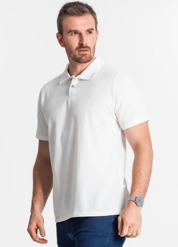 Diametro - Camisa Polo Masculina Bege 4