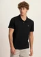 Fico - Camisa Polo Masculina em Malha Preto - variação: Preto
