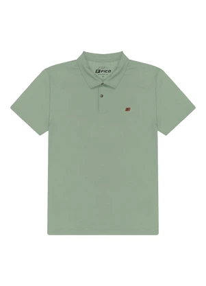 Fico - Camisa Polo Masculina em Malha Verde - FICO