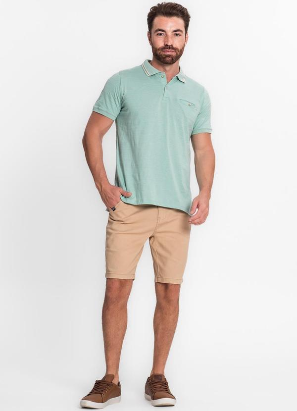 Diametro - Camisa Polo Masculina em Meia Malha Verde 3