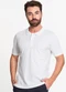 Diametro - Camisa Polo Masculina em Piquet Branco - variação: Branco