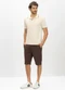 Essendi - Camisa Polo Masculina em Piquet Preto - variação: Natural