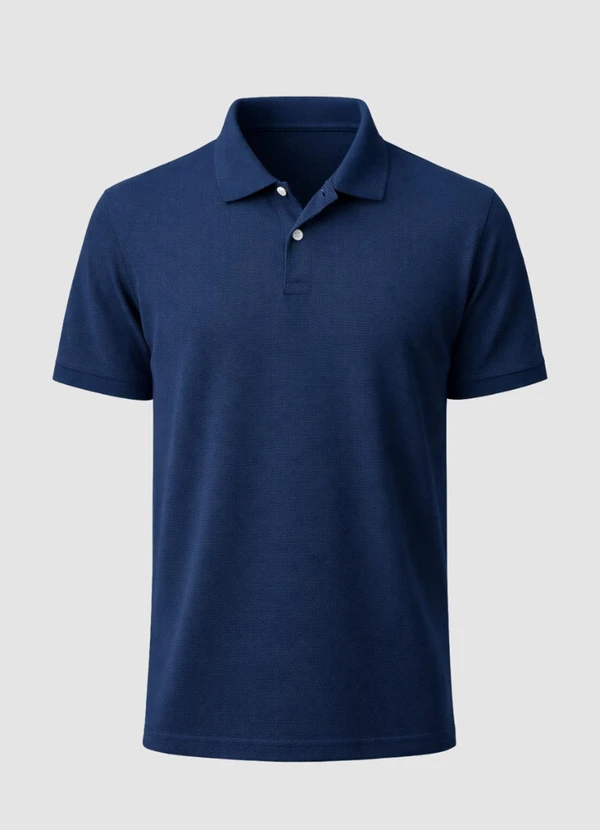 Yends Fashion - Camisa Polo Masculina Piquet Azul 3