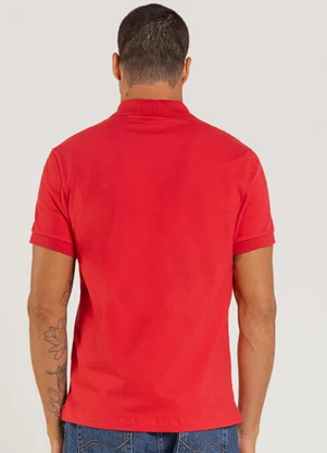 Just Basic - Camisa Polo Masculina Piquet Vermelho - JUST BASIC