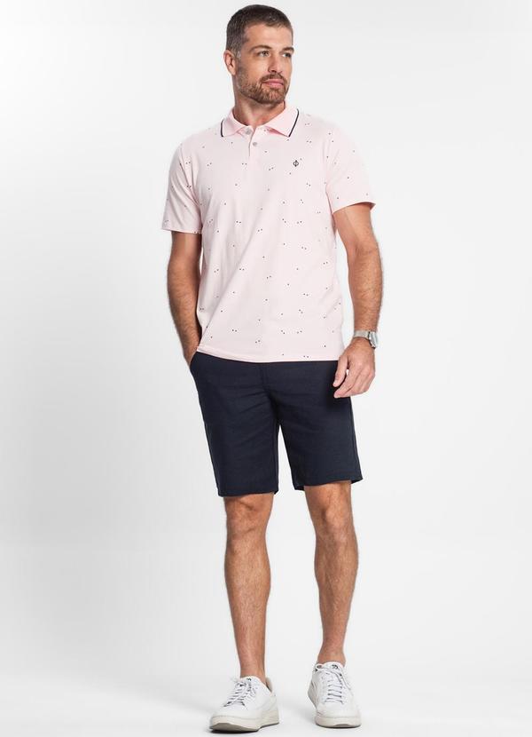 Diametro - Camisa Polo Masculina Rosa 3