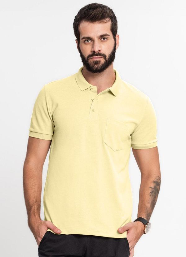 Rovitex - Camisa Polo Piquet Masculina Amarelo