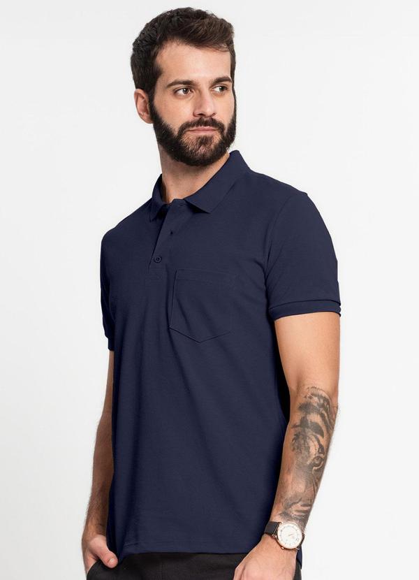 Rovitex - Camisa Polo Piquet Masculina Azul 4