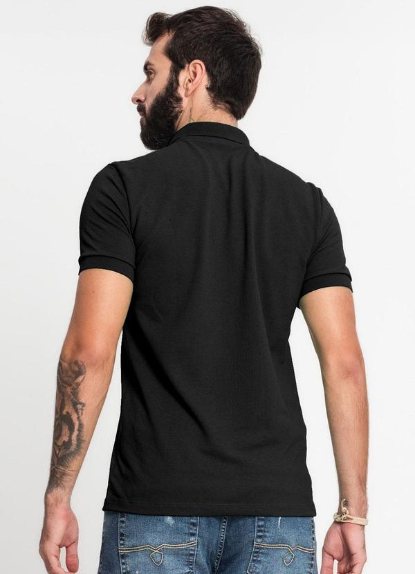 Rovitex - Camisa Polo Piquet Masculina Preto 2
