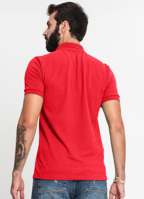 Rovitex - Camisa Polo Piquet Masculina Vermelho 2
