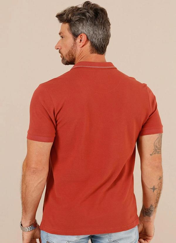 Seeder - Camisa Polo Piquet Pima Feel Slim Fit Marrom 2