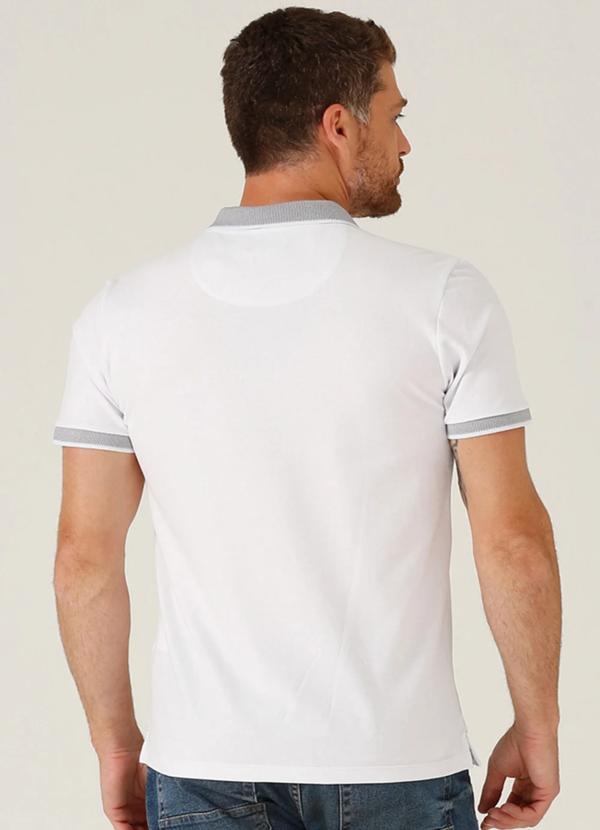 Seeder - Camisa Polo Piquet Pima Slim Fit Branco 2