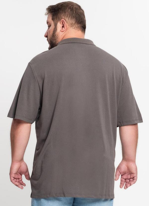 Rovitex - Camisa Polo Piquet Plus Size Kohmar Cinza 2