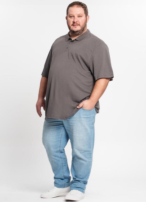 Rovitex - Camisa Polo Piquet Plus Size Kohmar Cinza 3