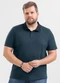Exco - Camisa Polo Plus em Algodão Marrom Claro - variação: Cinza Médio