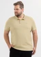 Exco - Camisa Polo Plus em Algodão Marrom Claro - variação: Marrom Claro