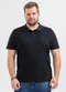 Exco - Camisa Polo Plus em Algodão Marrom Claro - variação: Preto