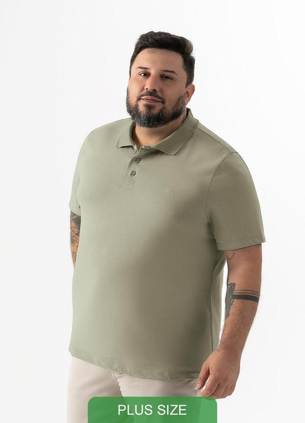 Exco - Camisa Polo Plus em Algodão Verde