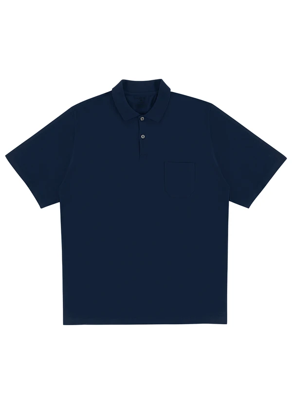 Diametro - Camisa Polo Plus Size Masculina Azul