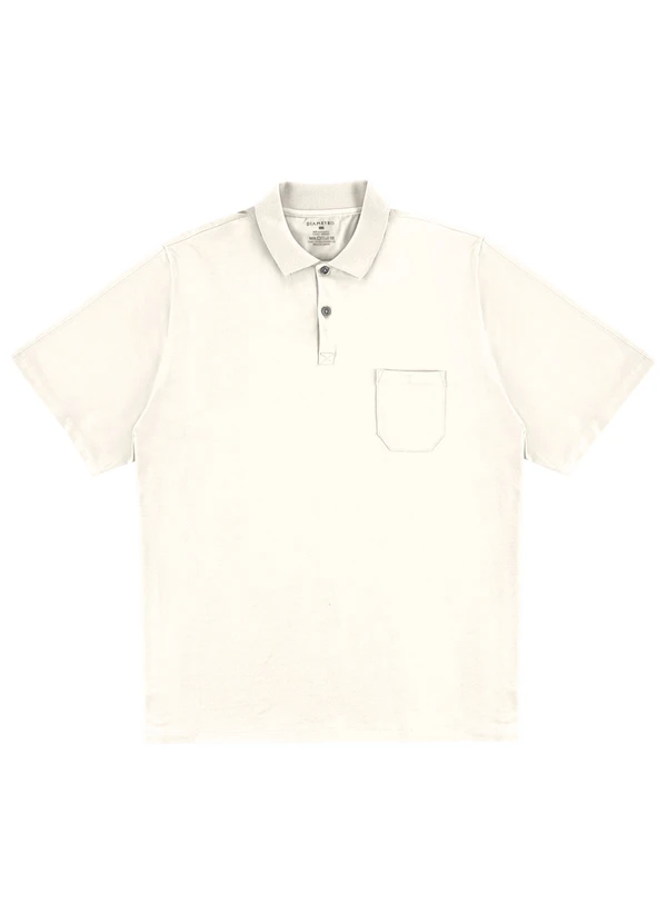 Diametro - Camisa Polo Plus Size Masculina Bege