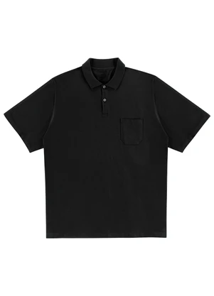 Camiseta Polo Masculina Malwee 4425 00004-Preta - Meias Sao Jorge
