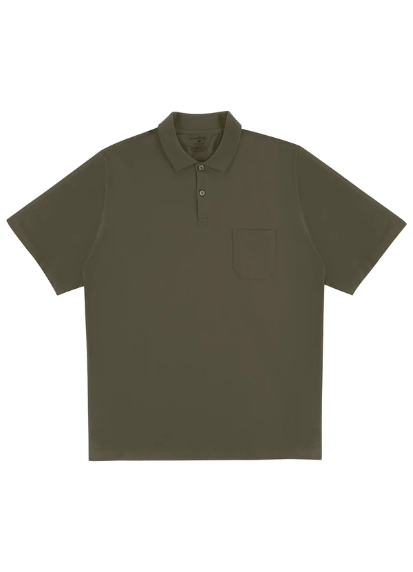 Diametro - Camisa Polo Plus Size Masculina Verde 3