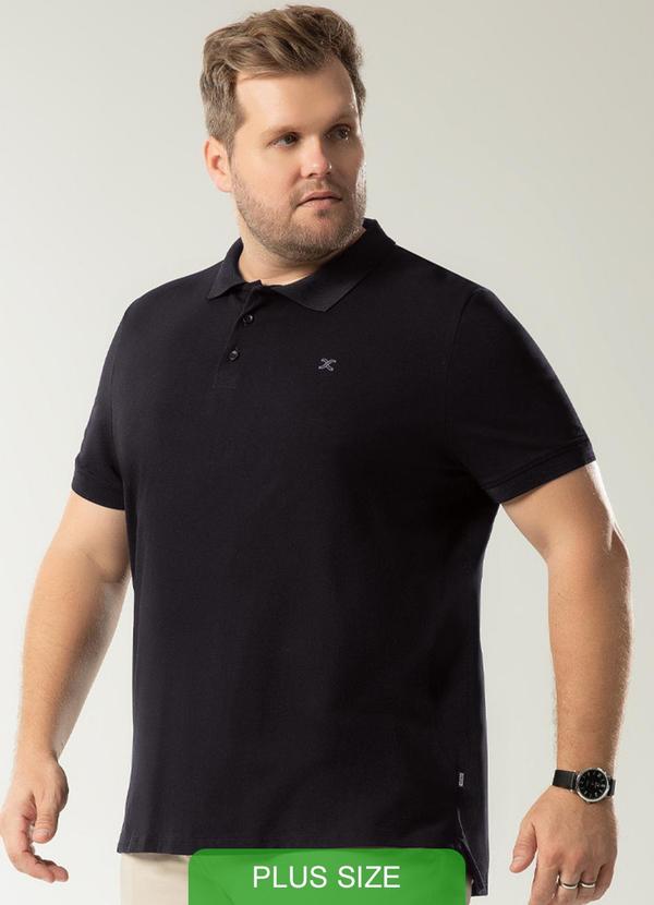 Exco - Camisa Polo Plus Size Premium Preto