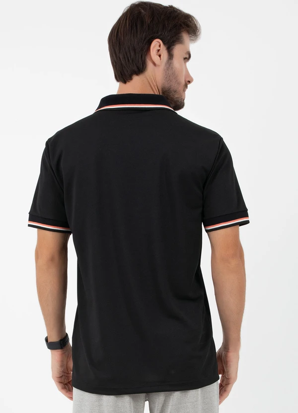 - Camisa Polo Preta com Retilinea Contrastante 2