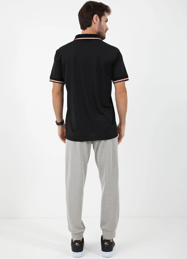 - Camisa Polo Preta com Retilinea Contrastante 4