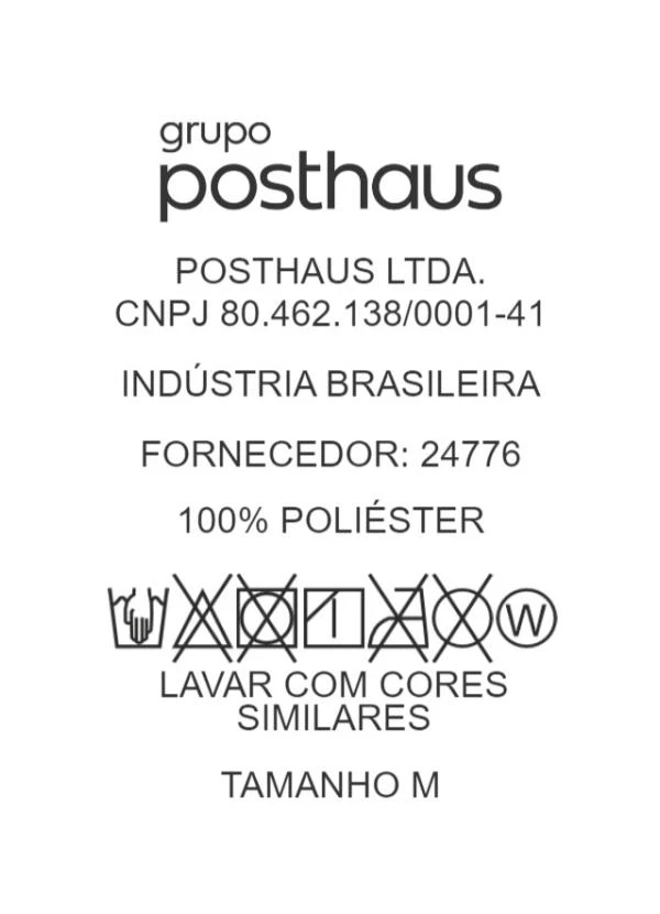 - Camisa Polo Preto em New Crepe 8