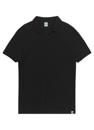 Malwee - Camisa Polo Regular em Piquet Premium Preto - MALWEE