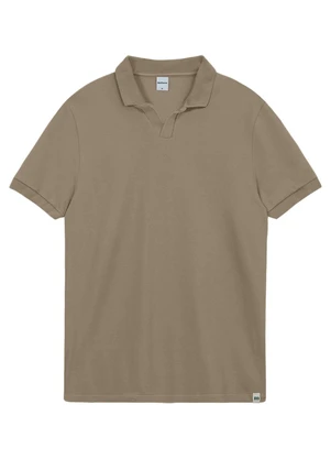 Malwee - Camisa Polo Regular em Piquet Premium Taupe - MALWEE