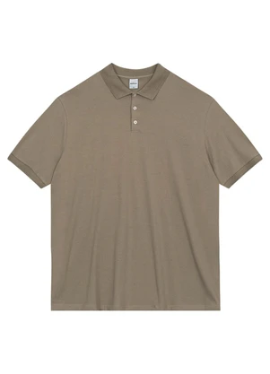 Malwee - Camisa Polo Regular Linho Taupe - MALWEE