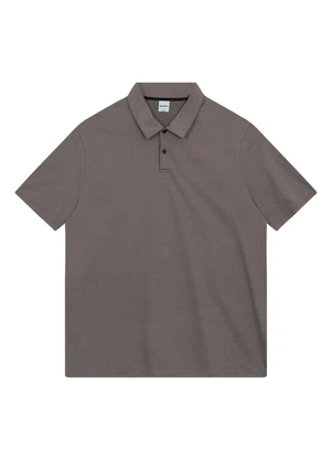 Malwee - Camisa Polo Regular Maquinetada Taupe - MALWEE