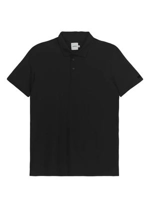 Malwee - Camisa Polo Slim com Aplique Preto - MALWEE