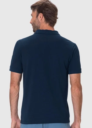 Malwee - Camisa Polo Slim em Piquet Premium Azul Marinho - MALWEE