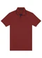 Malwee - Camisa Polo Tradicional em Malha Off White - variação: Bordô