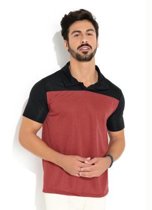 Camisa (Preta e Bordô) com Pala Camisa (Preta e Bordô) com Pala