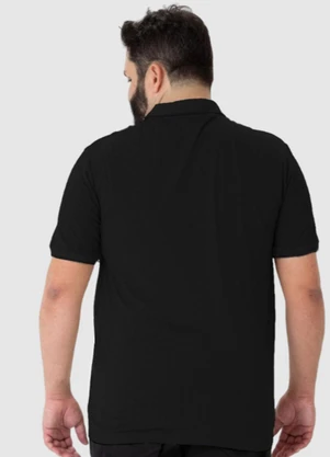 Malwee - Camisa Preto Polo em Malha - MALWEE