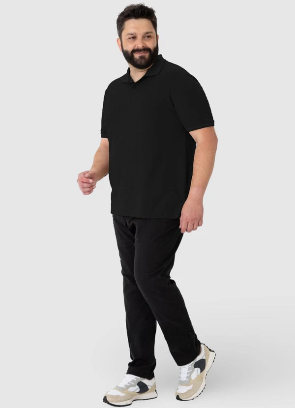 Malwee - Camisa Preto Polo em Malha 4