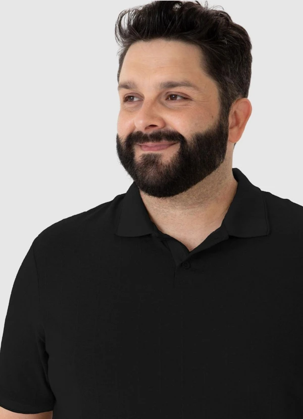 Malwee - Camisa Preto Polo em Malha 5