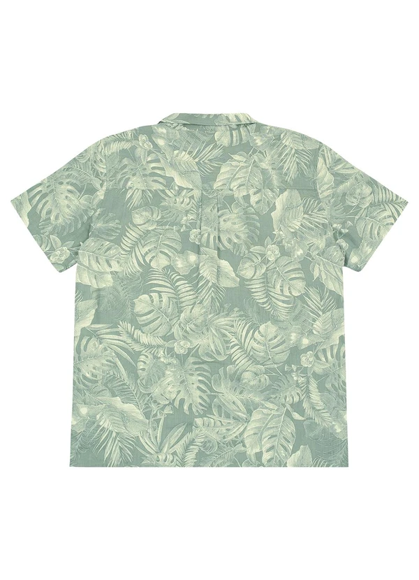 Malwee - Camisa Regular Tropical com Linho Plus Verde Água 6