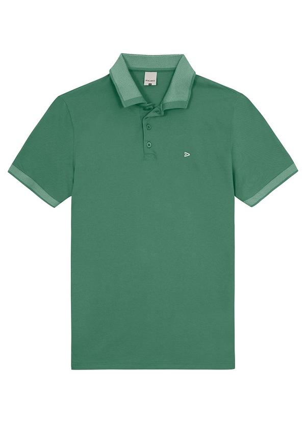 Malwee - Camisa Verde Menta Polo Tradicional