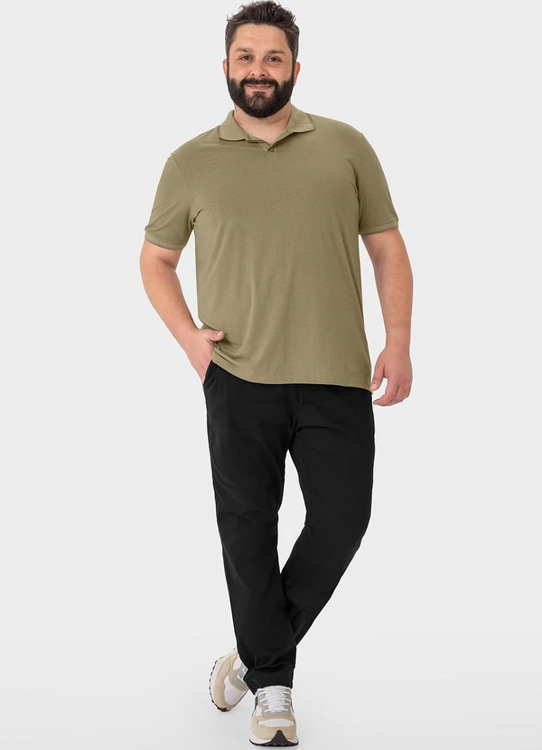 Malwee - Camisa Verde Militar Polo em Malha 2