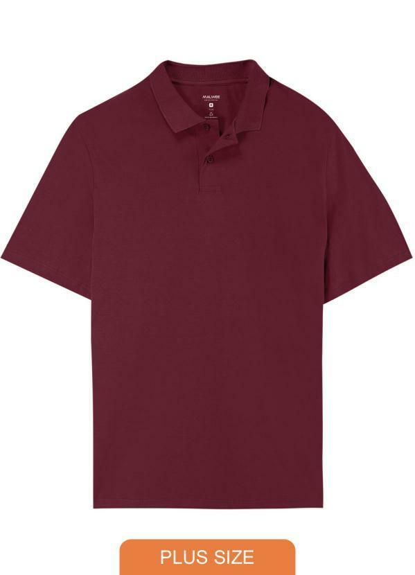 Malwee Plus - Camisa Violeta Polo Masculina