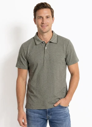 Fakini - Camiseta Masculina Polo Piquet Verde - FAKINI